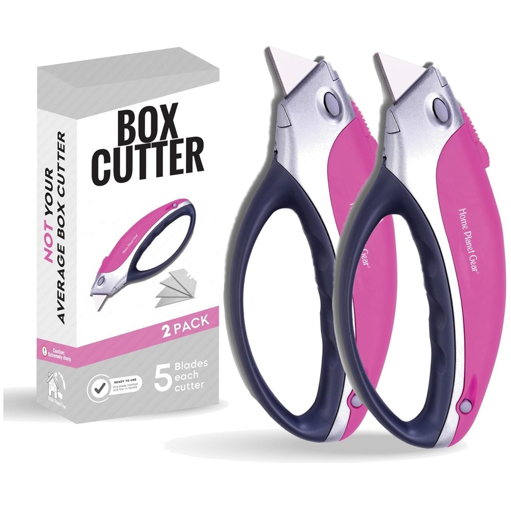 Sharp Retractable Utility Knife - Ergonomic Design