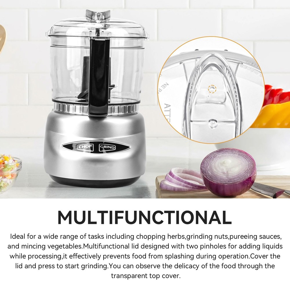 Mini Prep Plus Food Processor lid 4 Cup, transparent