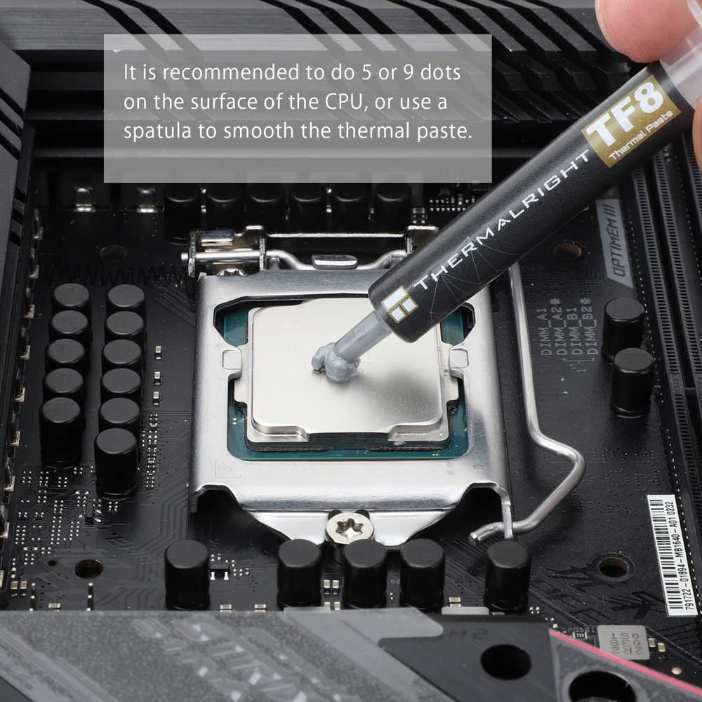 TF8 High Performance Thermal Compound Paste 2 Grams, 13.8W/Mk, High Durability,
