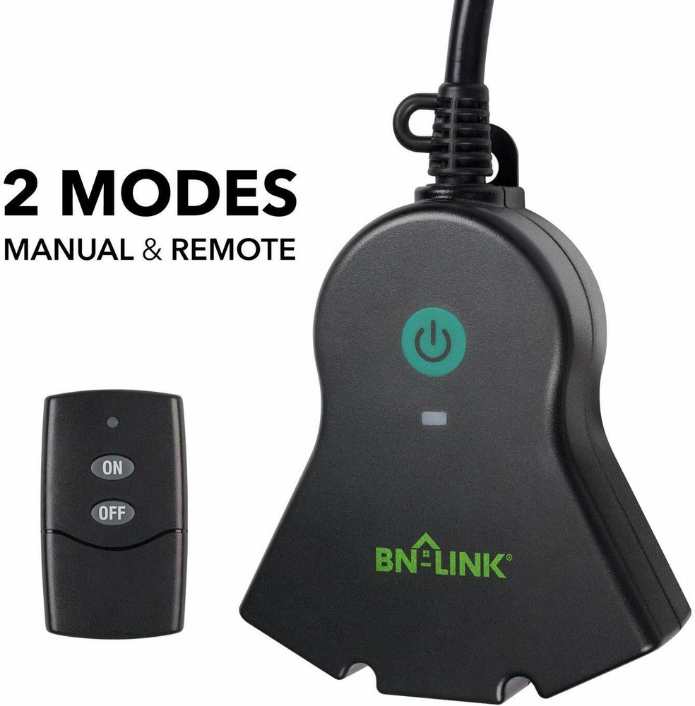 BN-LINK Wireless Remote Control Electrical Outlet Switch (Outdoor With Remotes)