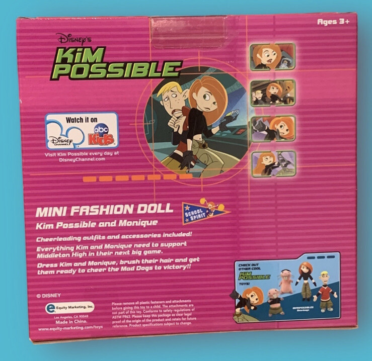 Kim possible mini dolls Disney kim and monique