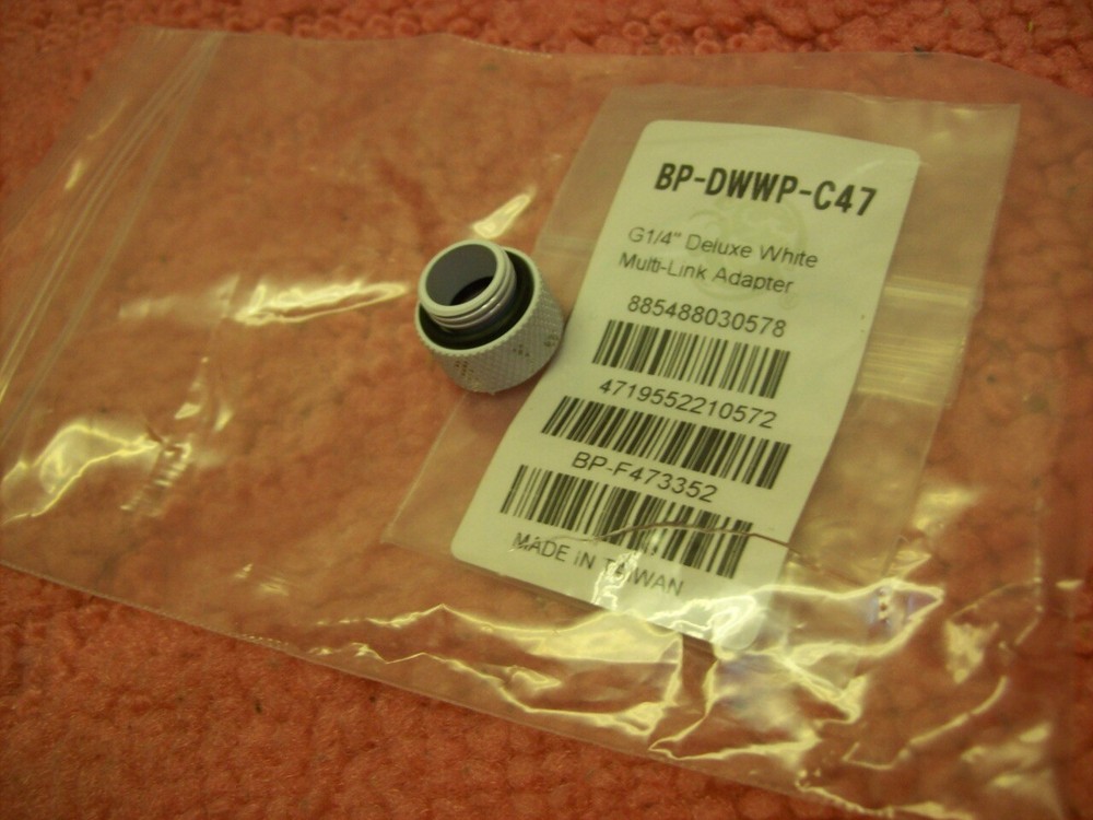 Bitspower BP-DWWP-C47 Bitspower Deluxe White Multi-Link Adapter, open, Free ship