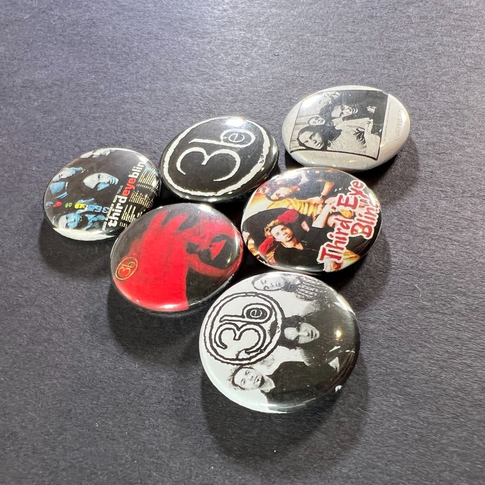 Third Eye Blind 1" Button Pin Set 90's Alternative Rock Pop
