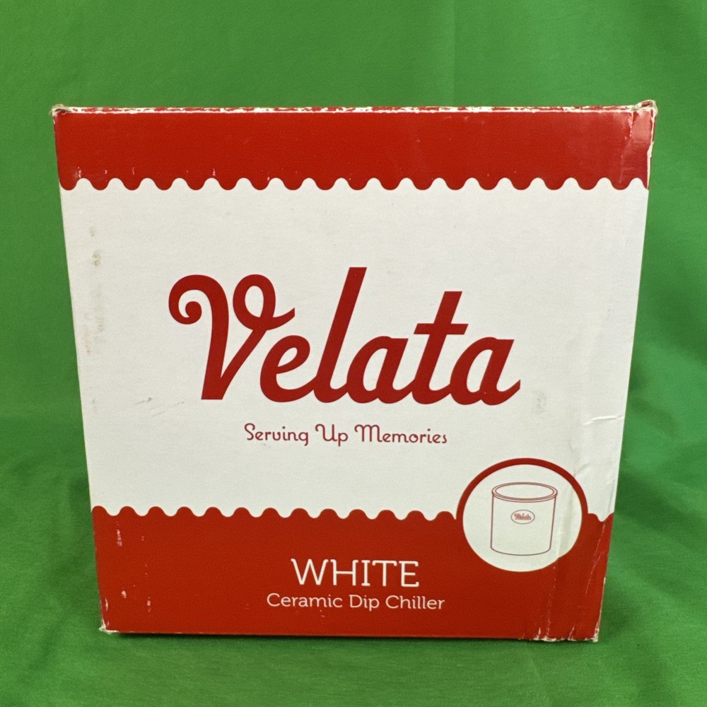 Velata White Ceramic Dip Chiller New
