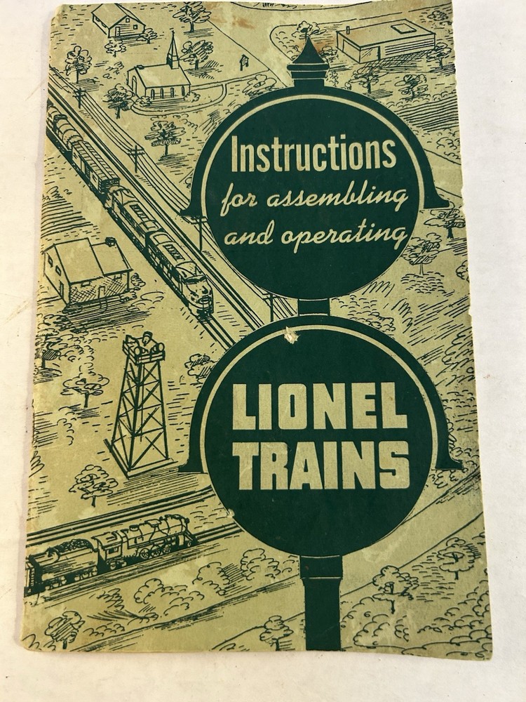 Instructions For Assembling and Operating Lionel Trains - 1951
