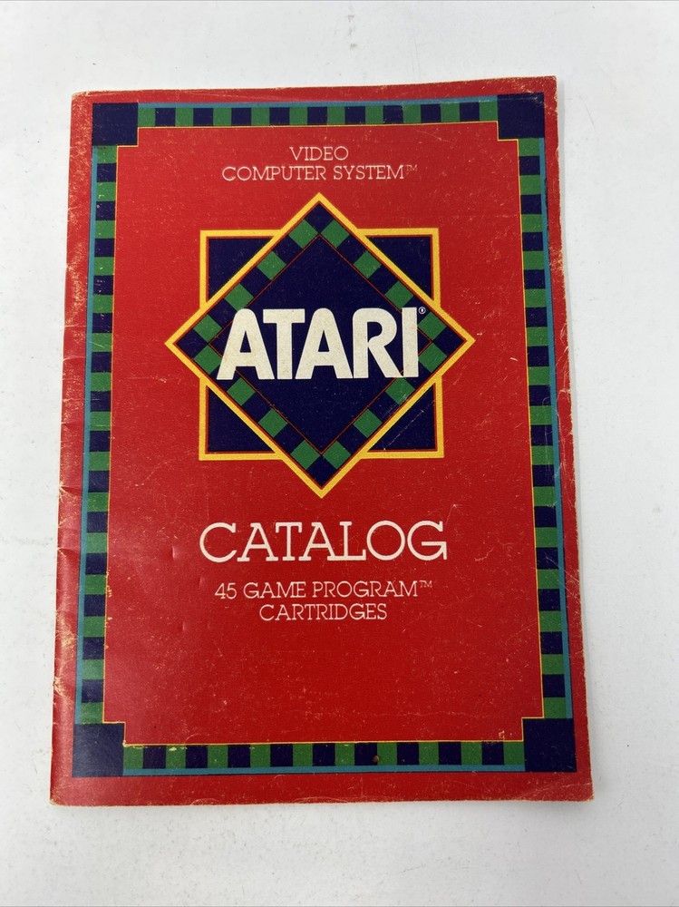 ATARI CATALOG 45 GAME PROGRAM CARTRIDGES