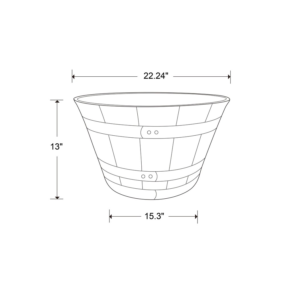 Southern Patio Whiskey Barrel Planter