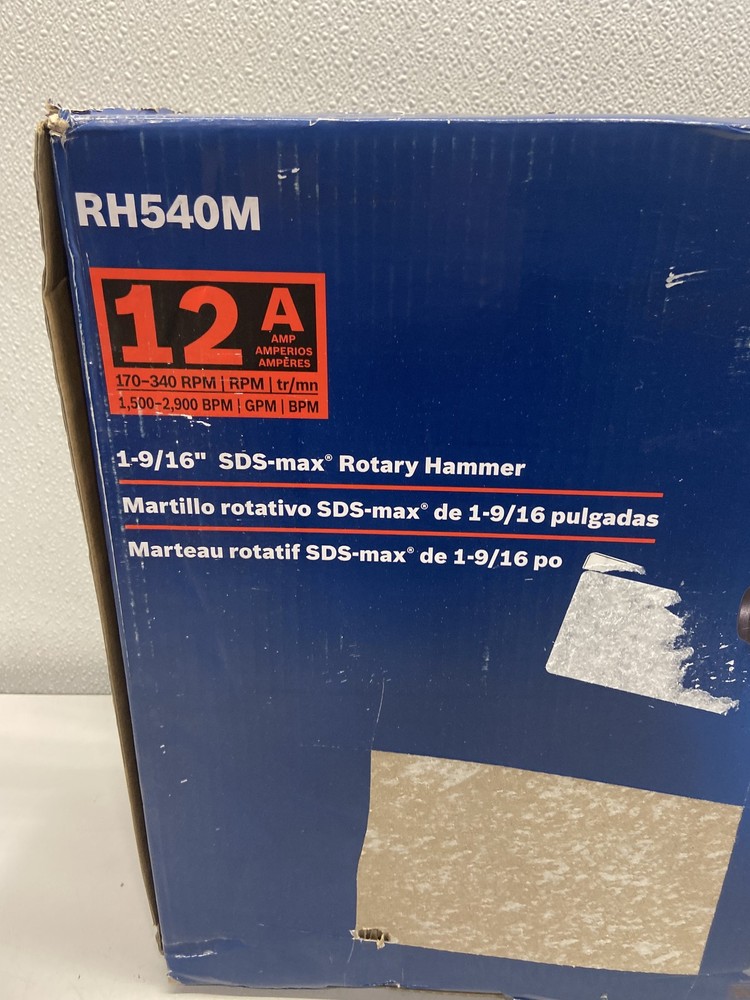 Bosch Combination Rotary Hammer 1-9/16" SDS-Max RH540M