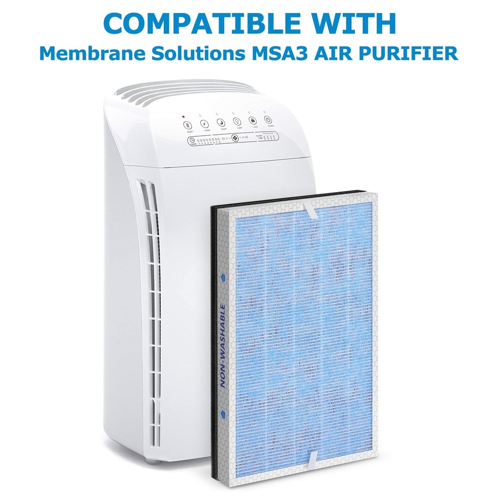 MSA3 Replacement Filter 2-Pack for Membrane Solutions Air Purifier