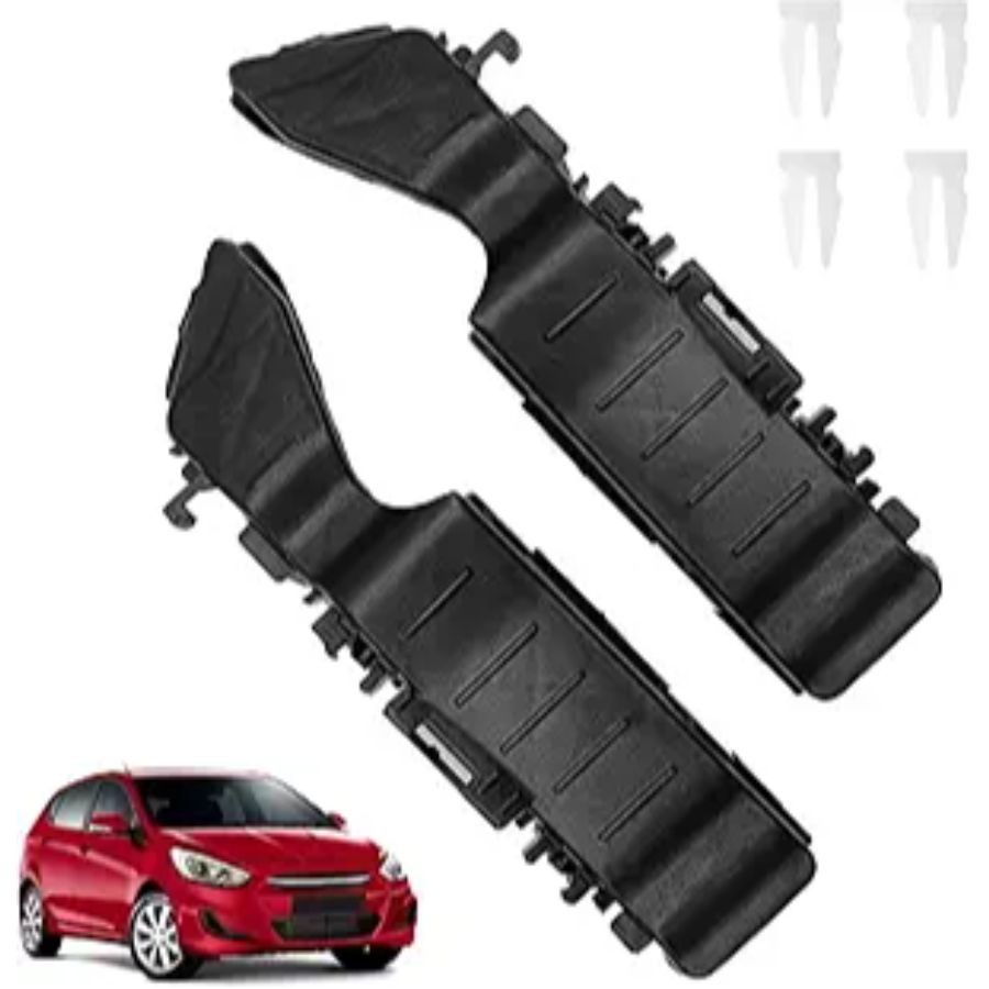 Front Upper Bumper Bracket Left and Right Side, Compatible with Accent 2012 2013