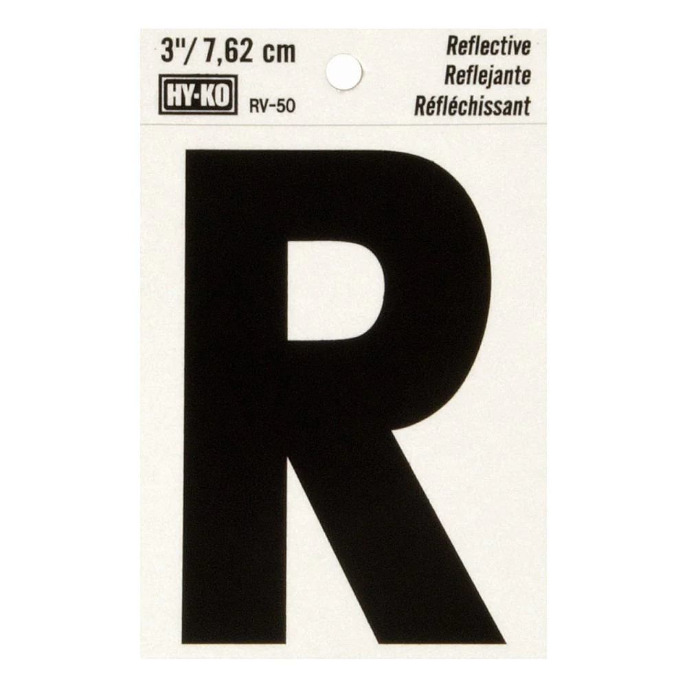 Hy-Ko™ 3" Reflective Letter R (10 pcs.)