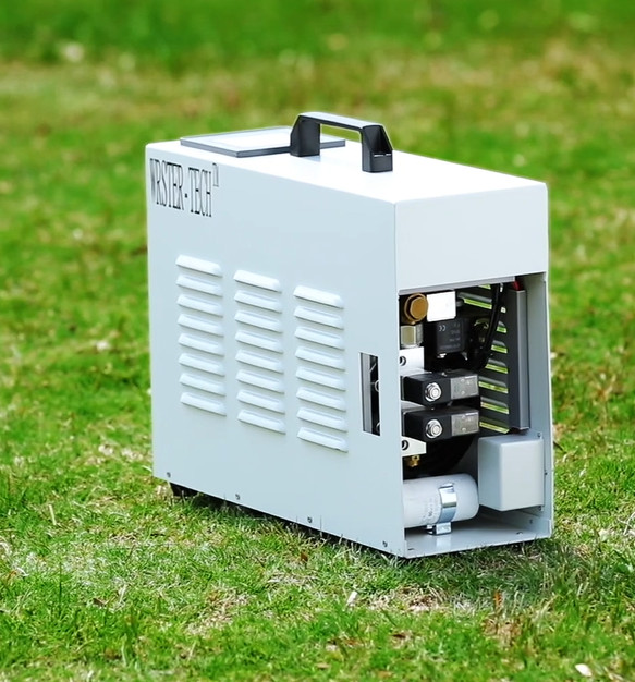 Large Pond Aerator Cabinet Touchscreen Controller Cooling Fan 2 Tubing Diffuser