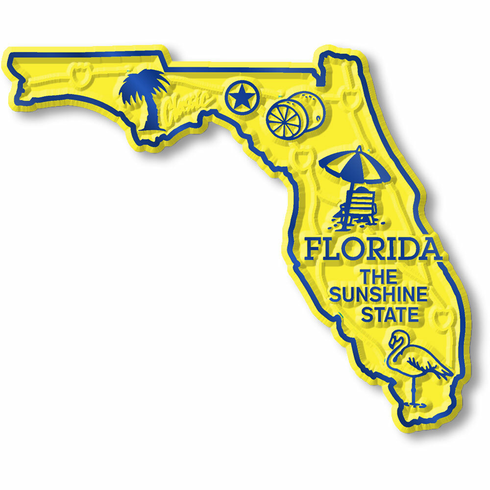 Florida Small State Magnet by Classic Magnets, 2.9" x 2.4"