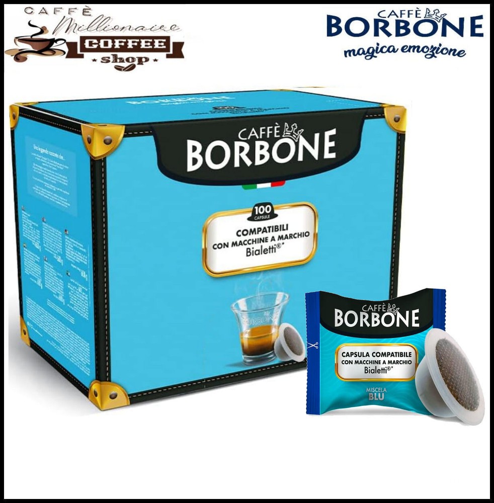 Bourbon Coffee Capsules Blend BLUE Compatible Bialetti® Machines*