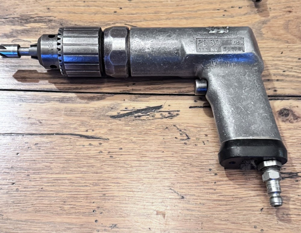 Snap-on PD30 Air Pneumatic Drill, Tested no Chuck Key