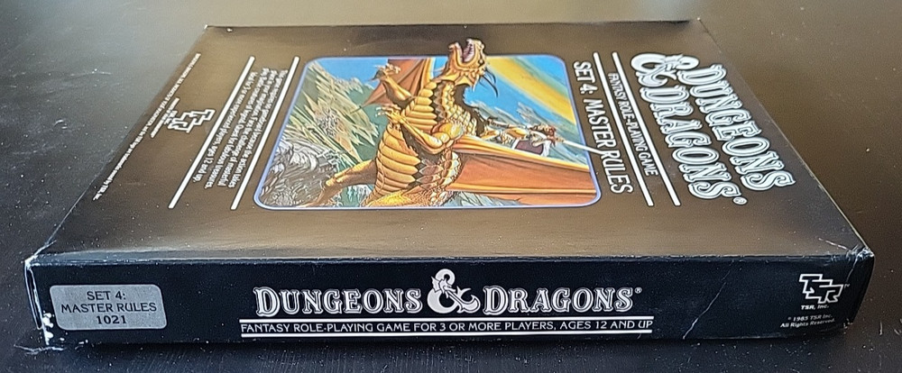 1985 Dungeons & Dragons Set 4: Master Rules 1021 W/ Black Box - TSR