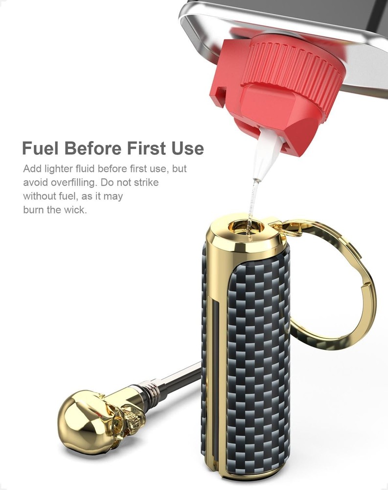 Permanent Match Lighter, Waterproof Forever Match Survival Fire Starter Keych...