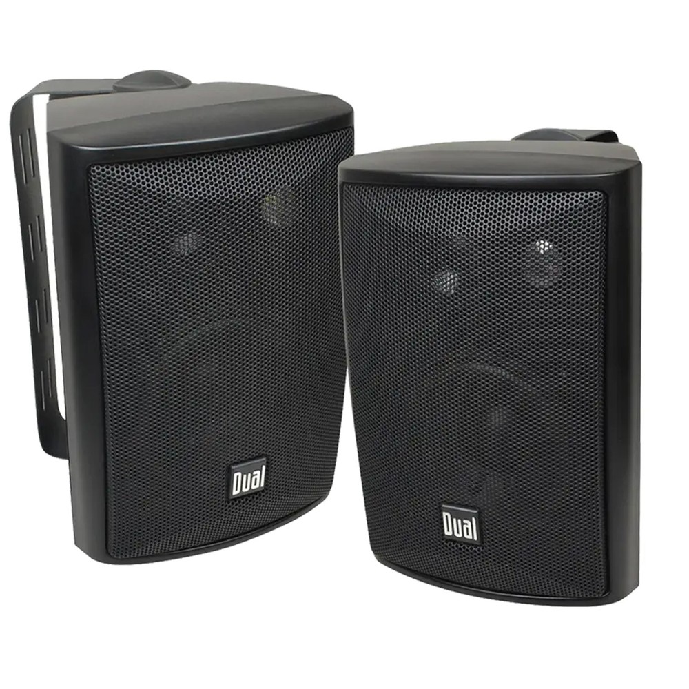 Pyle Home Display Screen Receiver, 2x 4" 200W Max Black Speakers, Mic System