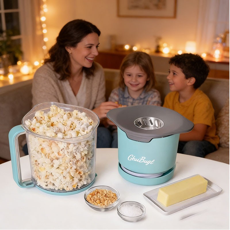 8-Cup Capacity Blue Air Popcorn Maker