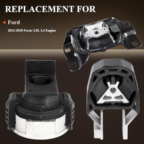 Engine Motor Mount & Trans Mount Replacement for 2012-2018 Ford Focus 2.0L L4