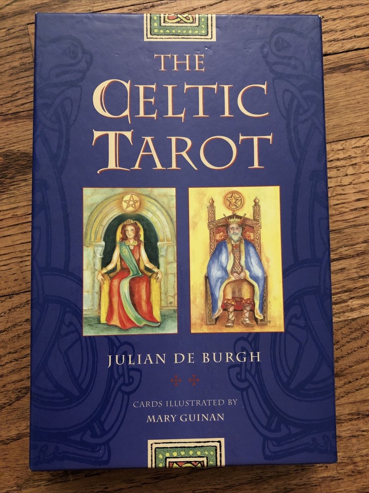 The Celtic Tarot Deck and Guidebook Set by Julian De Burgh OOP Rare HTF
