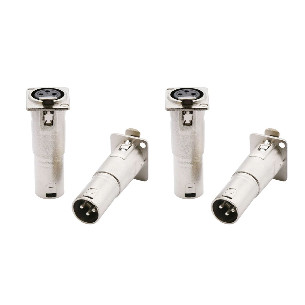 Audio Studio Amp Panel Mount Connector Adapter Plug With Soldering-Free Design