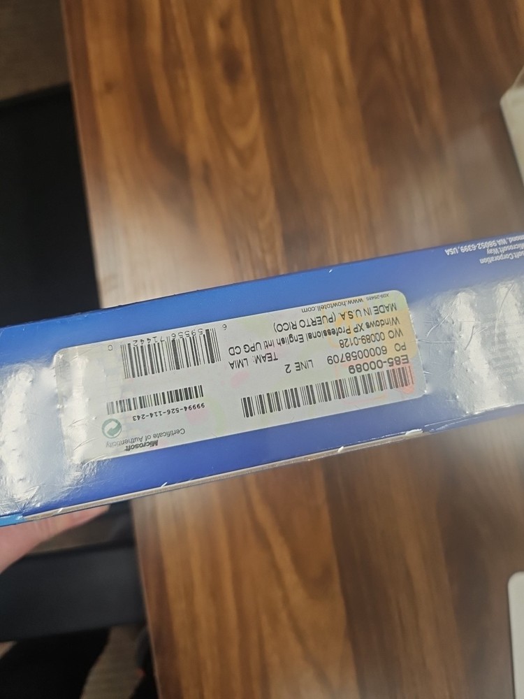 RARE Sealed Microsoft Windows XP Professional Version 2002 Unopened