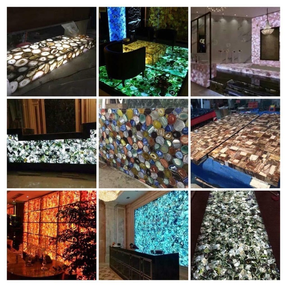 15" Rose Quartz Table Top / Round Table Top Handmade Interiors