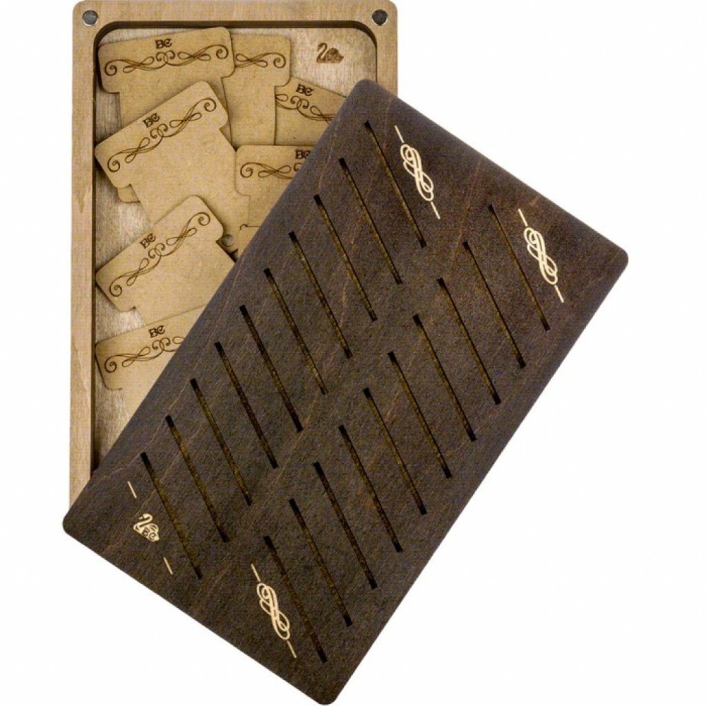 Plywood Needlework Box + 22 spools Needlework Organizer Thread/Floss organizer