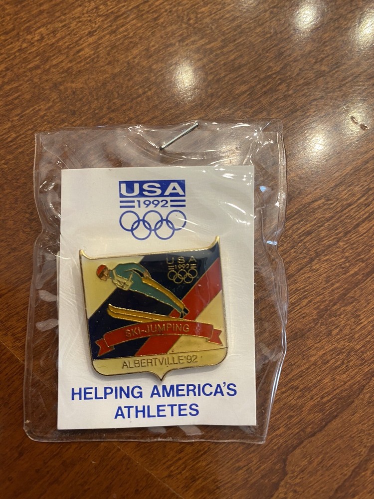Vintage 1992 Olympic Ski Jumping Pin