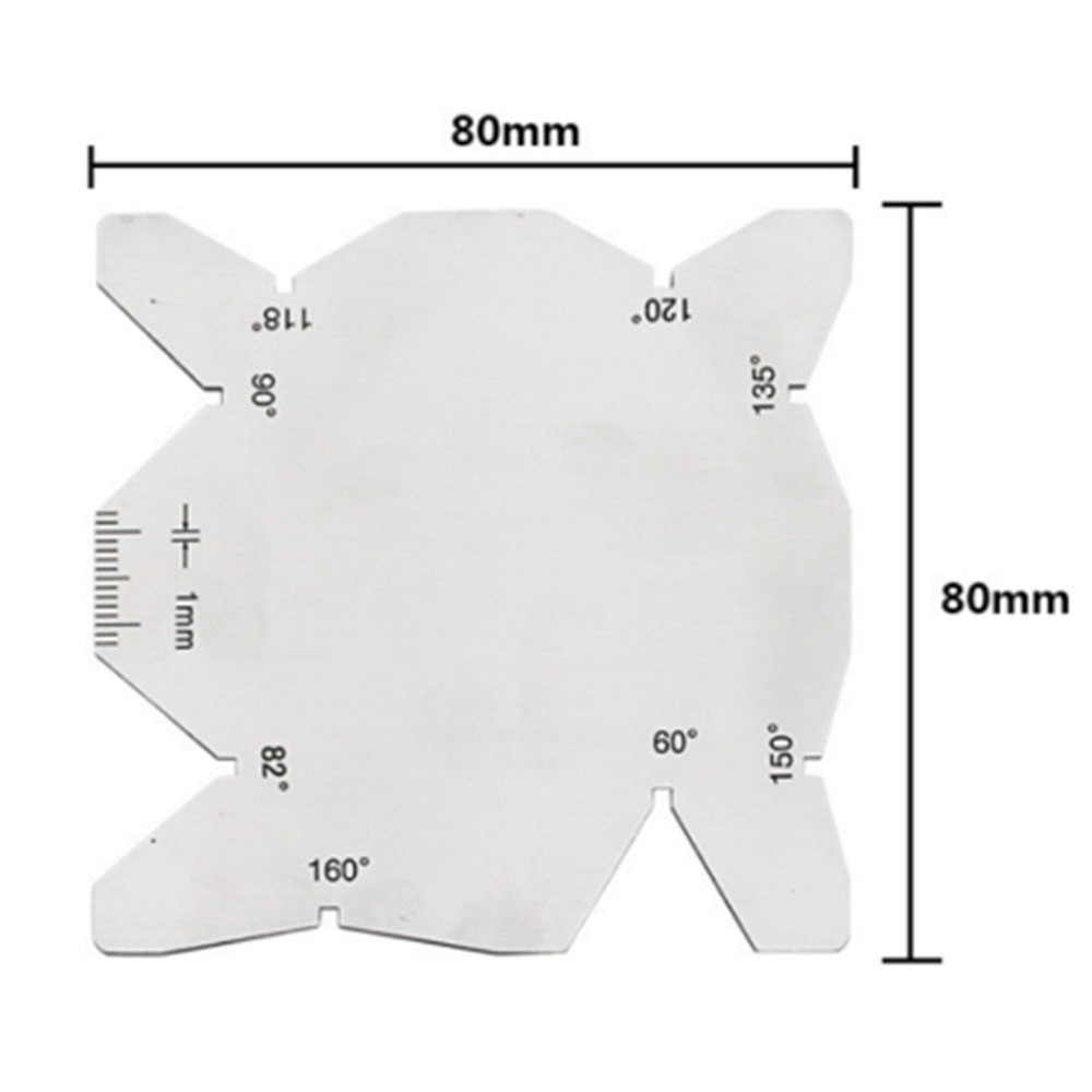 Rust Resistant Measuring Tools Stainless Steel Protractor Set (2 Piece)
