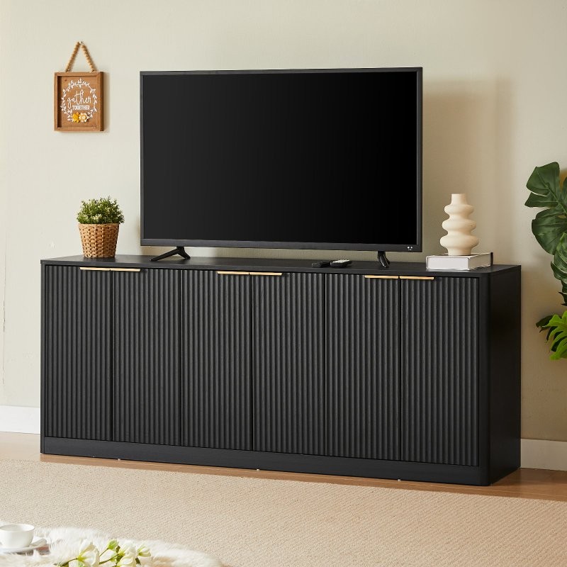 67" Sideboard Cabinet 6-Door TV Stand Cupboard Buffet Console Table with Storage