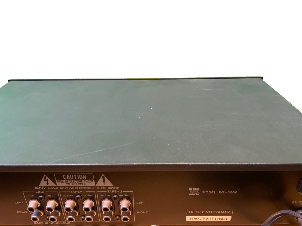 Works. BSR EQ-3000 Frequency Graphic Equalizer Spectrum Analyzer