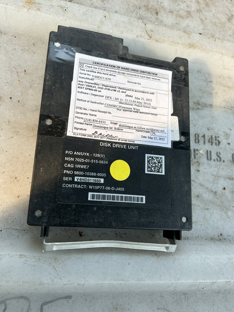Hmmwv Bft Hard Drive