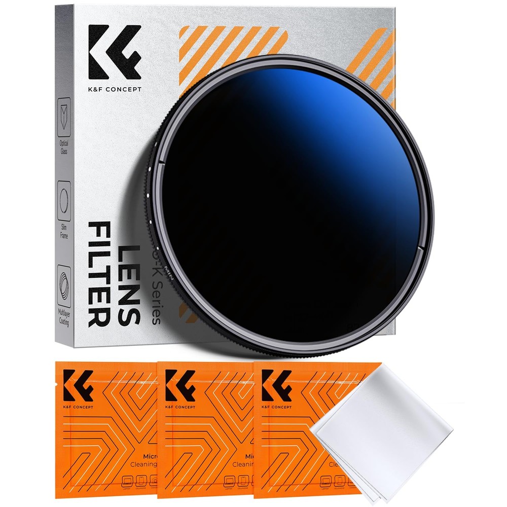 72mm Variable ND Lens Filter ND2-ND400 (1-9 Stops) 18 Multi-Layer Coatings Ad...