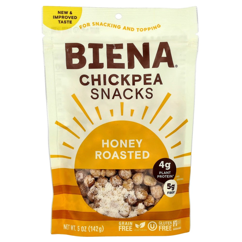 Chickpea Snacks, Honey Roasted, 5 oz (142 g)