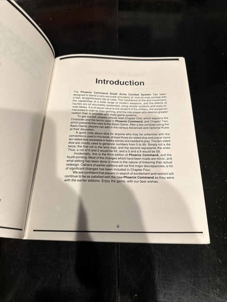 Leading Ed Phoenix Comma Advanced Rules for Small Arms Combat system