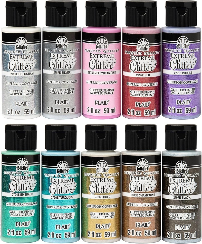 Extreme Glitter Paint Set - Artist & Beginner Friendly