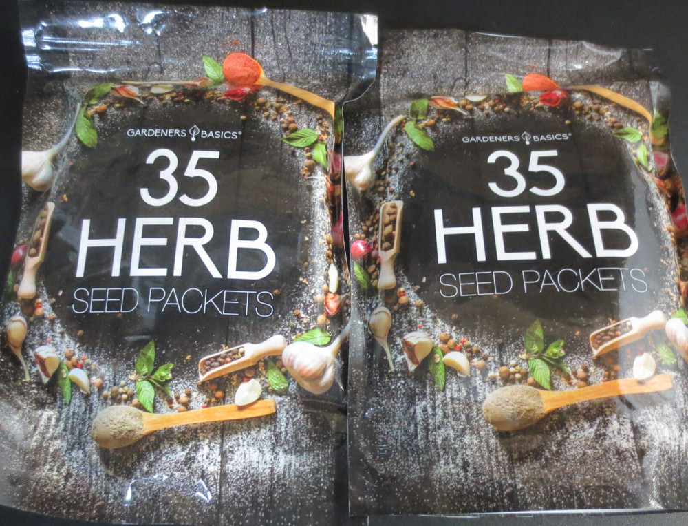 GARDNERS BASICS 35 HERB SEED PACKETS - 3 BAGS