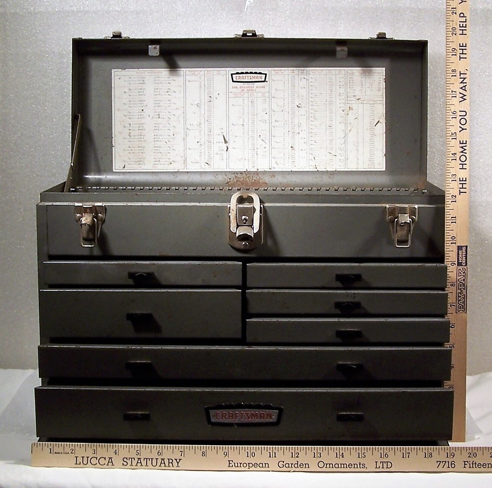 Craftsman Machinist Toolbox, Crown Logo, 7 Drawer