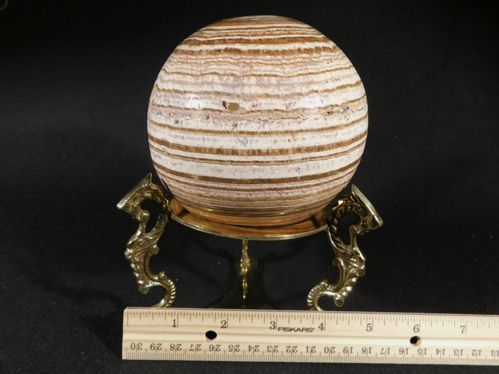 SPHERE Display Stand Large Size Dragon Design Solid Brass