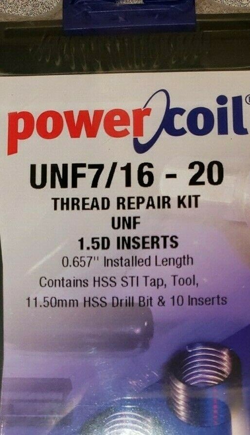 7/16-20 UNF PowerCoil Thread Repair Kit