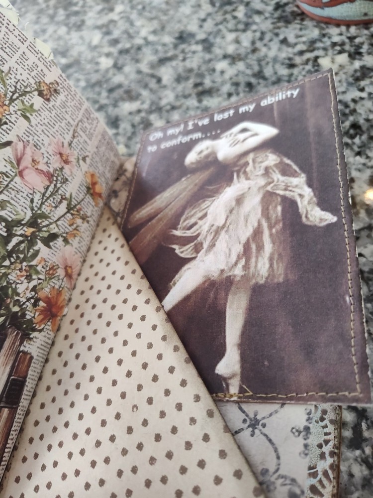 Handcrafted Vintage Journal, Planner, Diary, Sketchbook