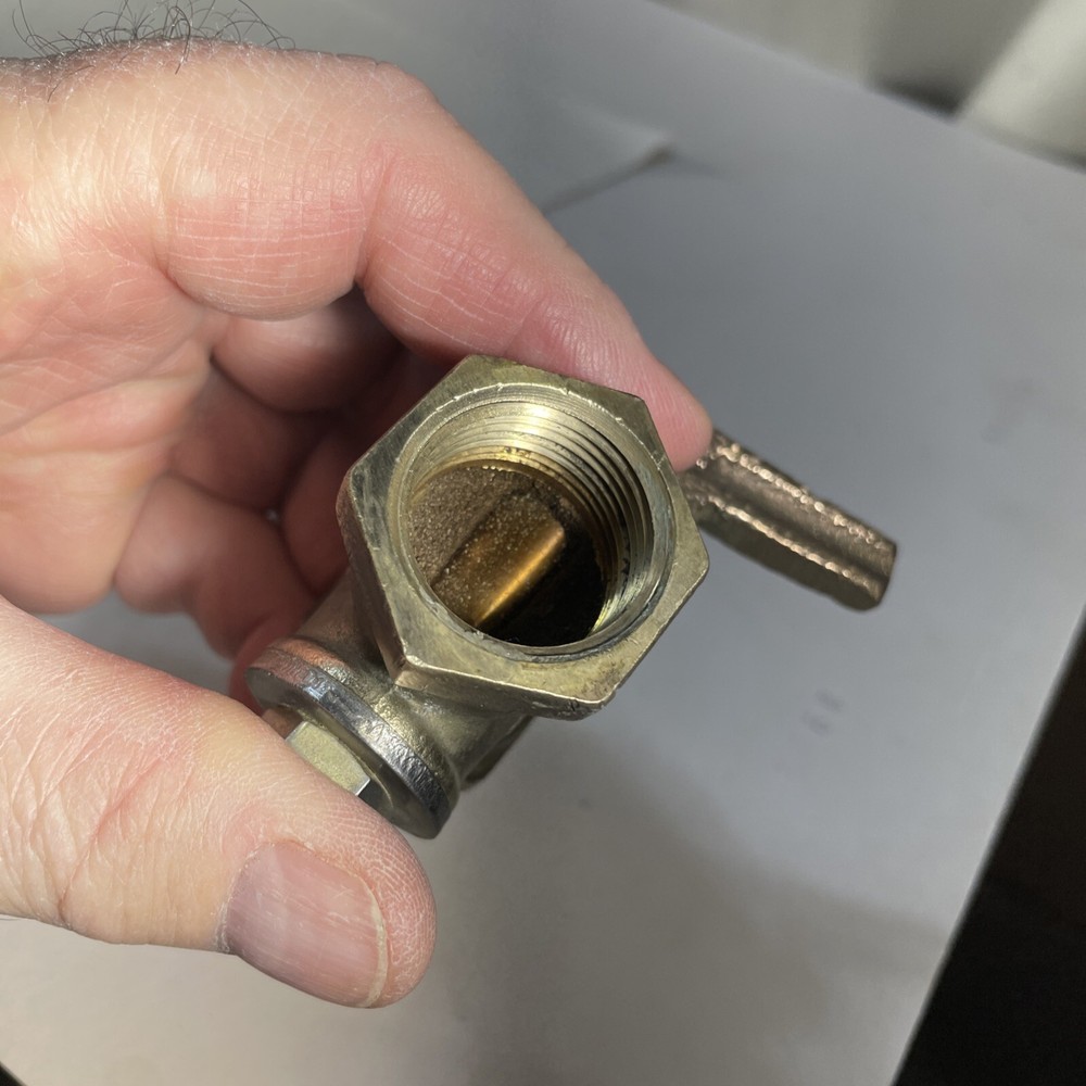 Old solid brass gas valve 3/4” inch McD. G