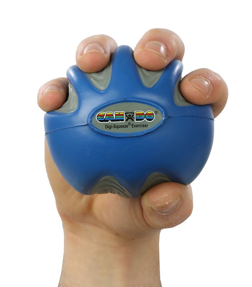 CanDo Digi-Squeeze hand exerciser - Large - Blue, firm