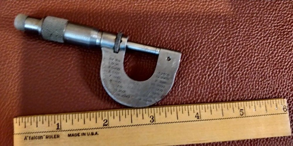 Vintage Helios Outside Micrometer 0-1/2" Range MINI