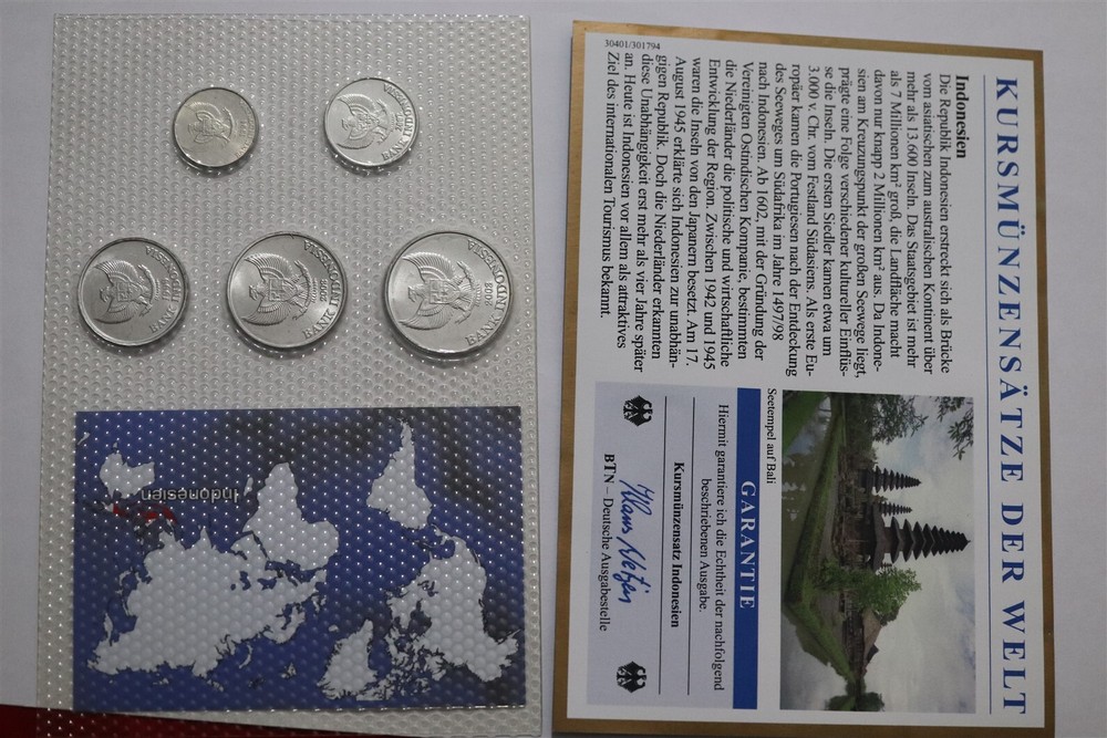 🧭 🇮🇩 INDONESIA MINT SET WITH COA B78 #18