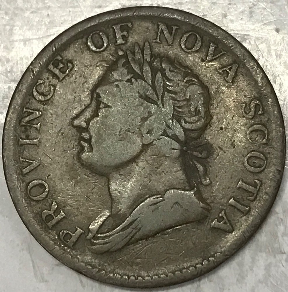 1832 Nova Scotia Canada Half Penny. KM 1