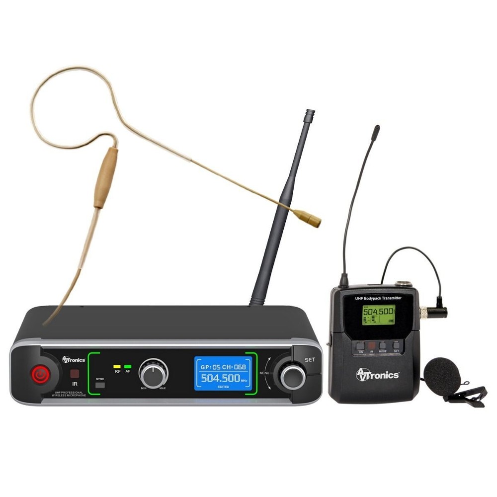 AVTronics Pro 200 Channel UHF Wireless Mic System with Lapel