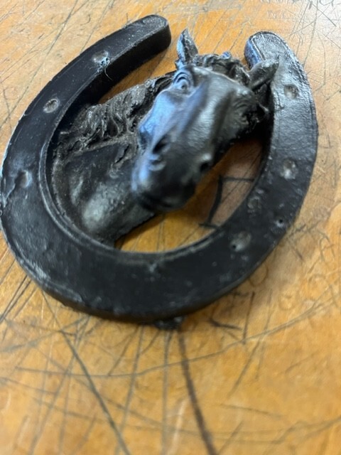 3D Horseshoe magnet Coal Figurine Handcrafted In Kentucky from Coal